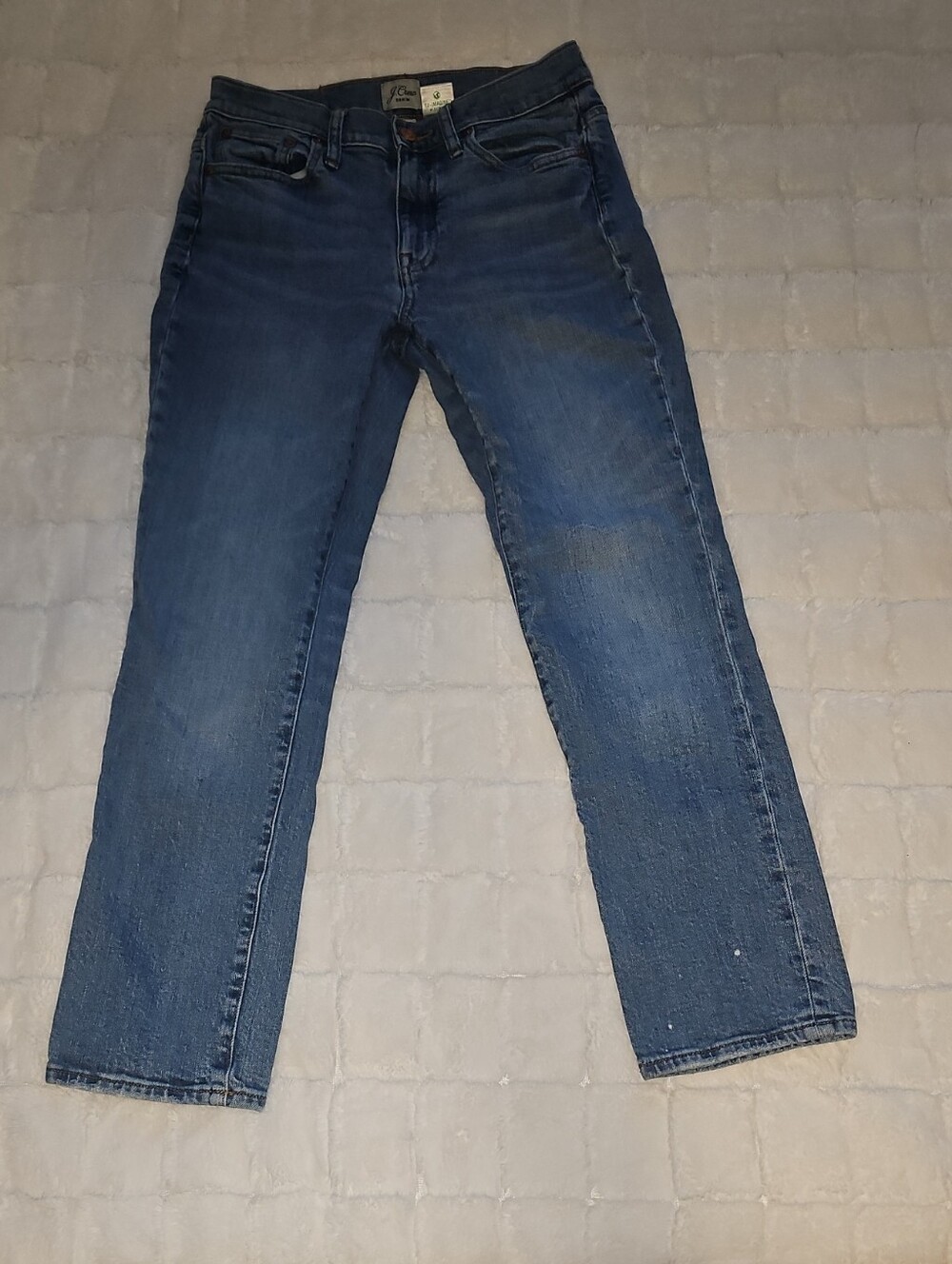 J. Crew Men's Straight-Leg Blue Denim Jeans